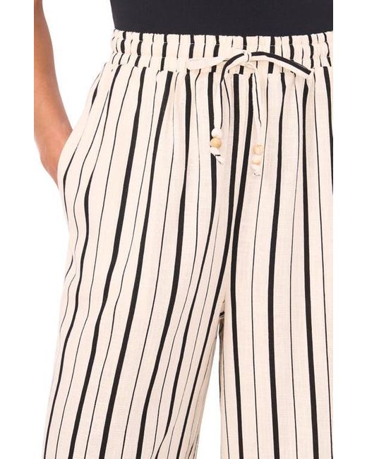 Halogen® Multicolor Stripe Drawstring Wide Leg Pants