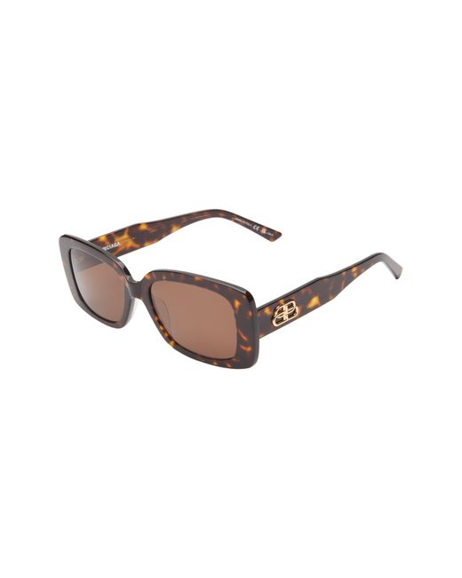 Balenciaga Brown 52mm Square Sunglasses for men