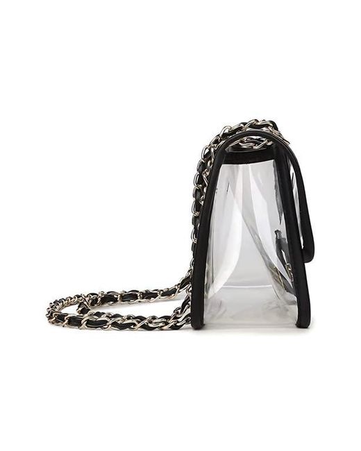MacRae & Co Black Clear Convertible Chain Shoulder Bag