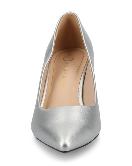 Journee Collection White Scylee Pump