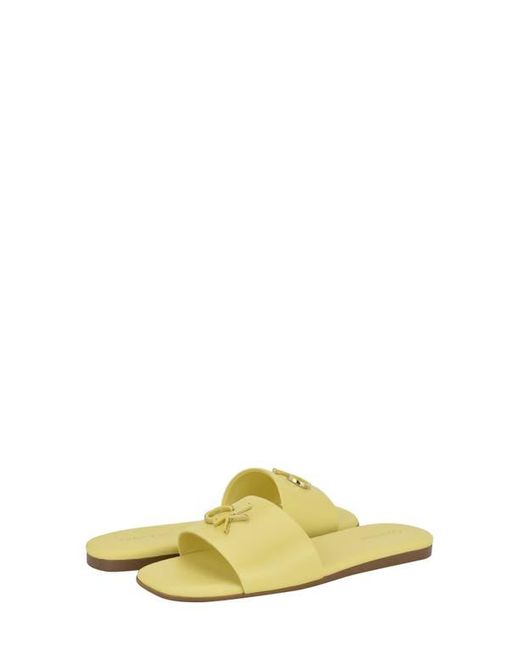 Calvin Klein Yellow Yancie 2 Slide Sandal