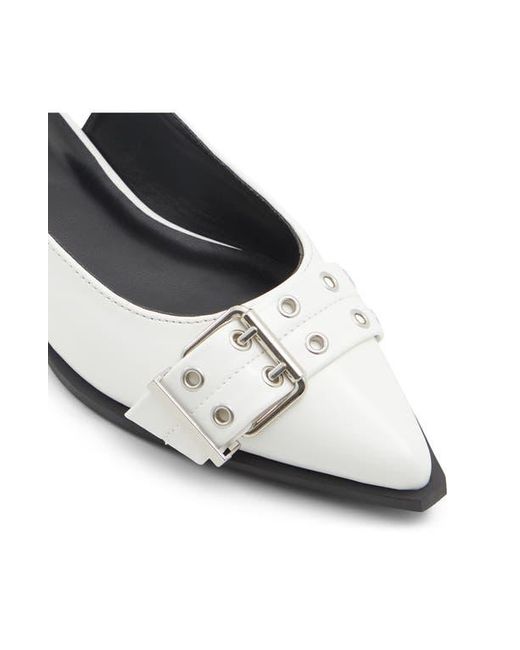 ALDO White Natallya Slingback Flat