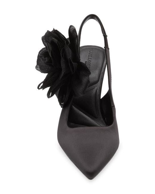 Karl Lagerfeld Black Sariyah Slingback Pump