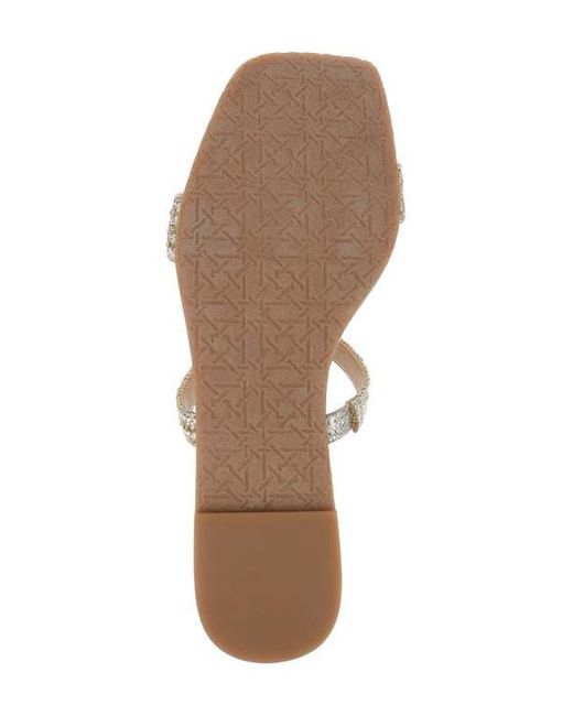 Badgley Mischka Natural Helena Slide Sandal