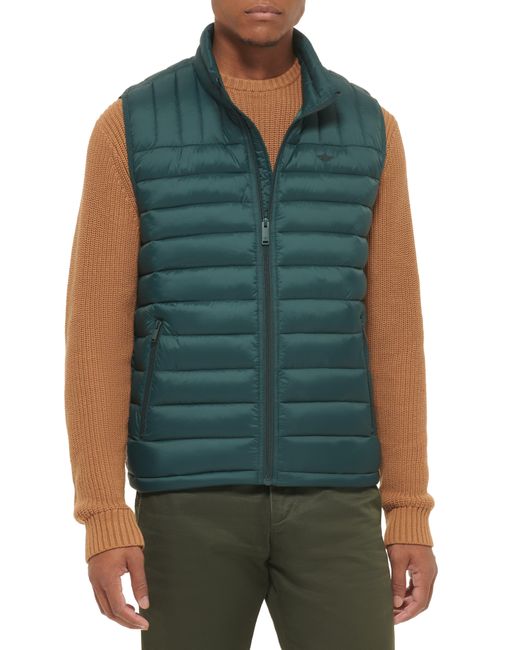 Dockers Puffer Vest in Green for Men Lyst