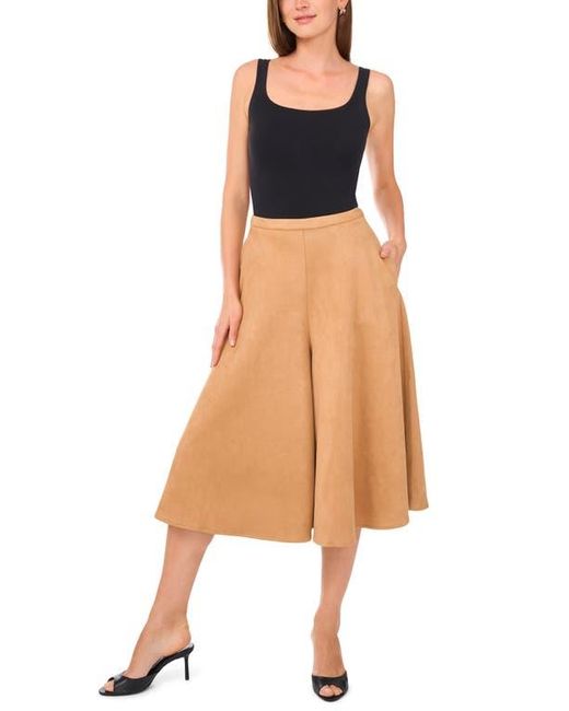 Ted Baker Brown Faux Suede Wide Leg Culottes