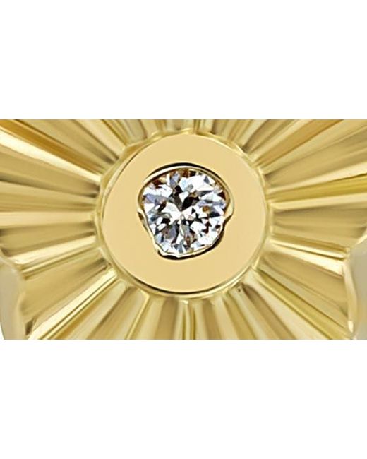 Bony Levy Metallic Icon 18k Yellow Gold Diamond Flower Stud Earrings