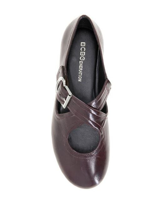 BCBGeneration Purple Maya Mary Jane Flat
