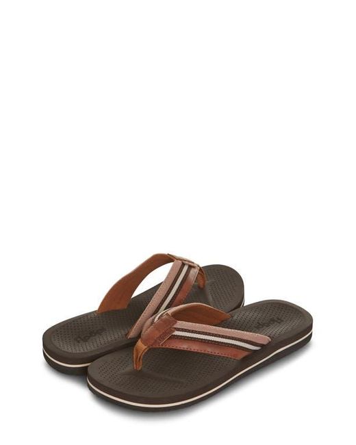 FLOOPI Brown James Canvas Flip Flop for men