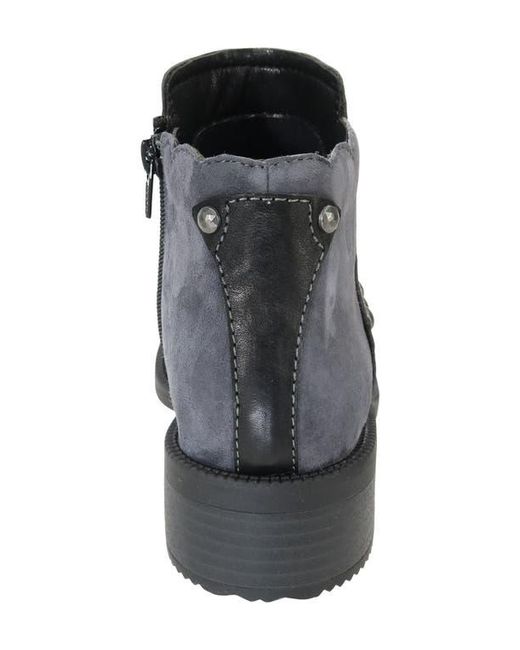 David Tate Gray Spike Stud Bootie