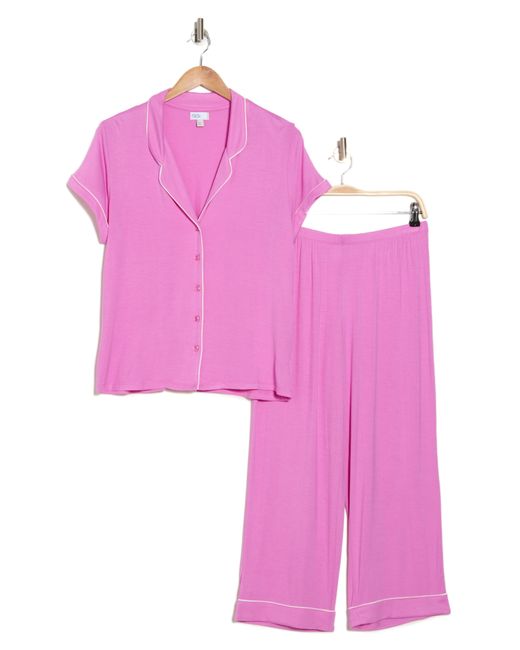 Nordstrom Pink Tranquility Cropped Pajamas