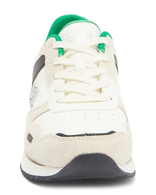 Roberto Cavalli White Low Top Runner Sneaker for men