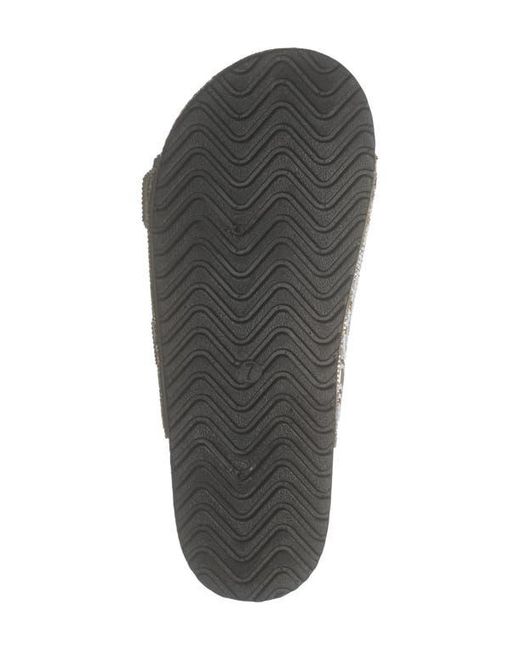 Top Moda Metallic Spring Slide Sandal