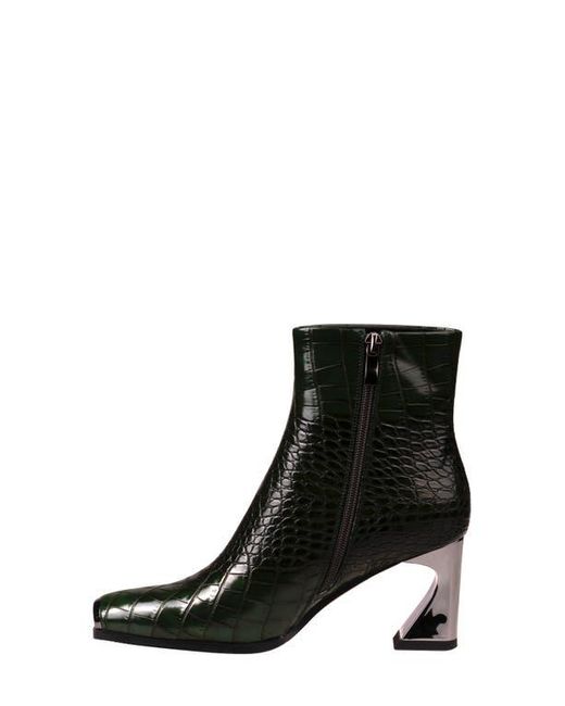 Ninety Union Black Lima Croc Embossed Boot