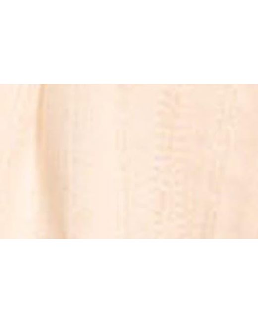 Ramy Brook Natural Natasha Belted Paperbag Waist Wide Leg Pants