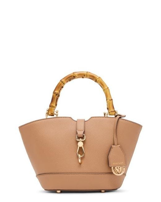 Anne Klein Brown Rounded Mini Tote
