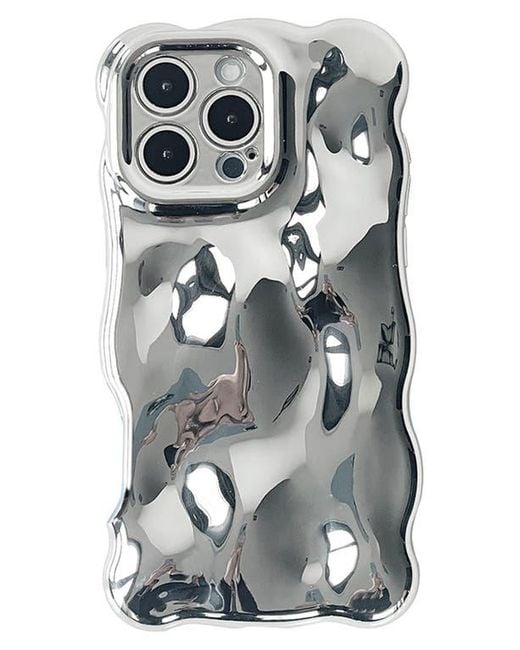 Auramma Gray Bubbles Iphone 16 Pro Case