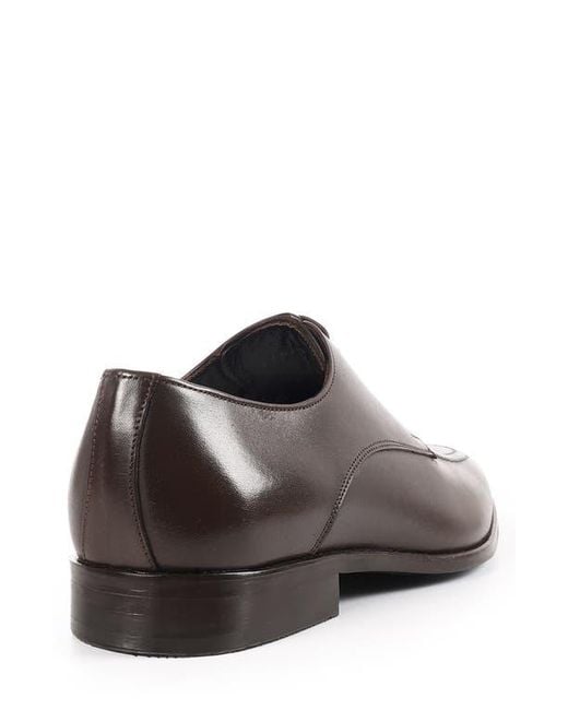 VELLAPAIS Brown Warwick Apron Toe Derby for men