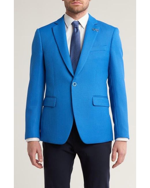 T.R. Premium Blue Slim Fit Pocket Blazer for men