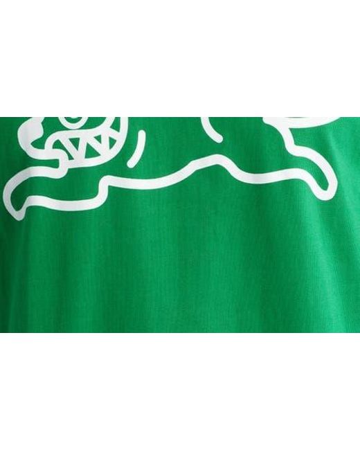 ICECREAM Green Checker Graphic T-Shirt for men