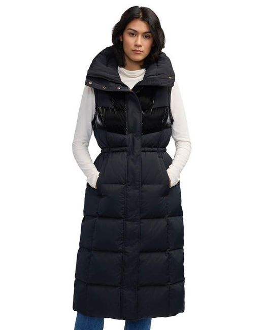 Scotch & Soda Black Kaatye Core Fit Water Repellent Maxi Puffer Coat