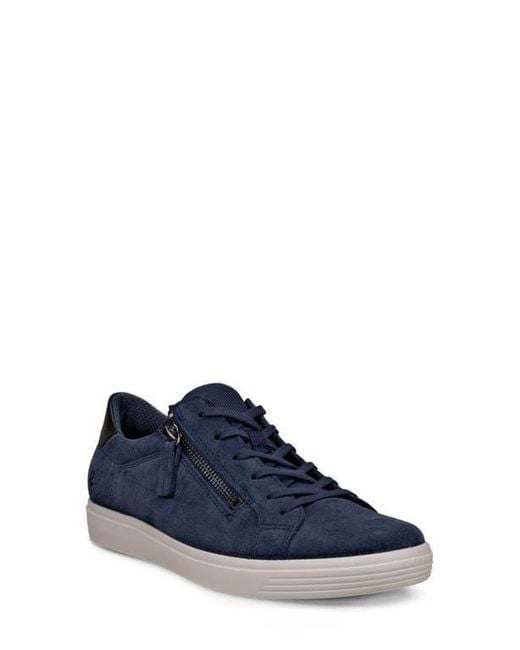 Ecco Blue Classic Zip Sneaker