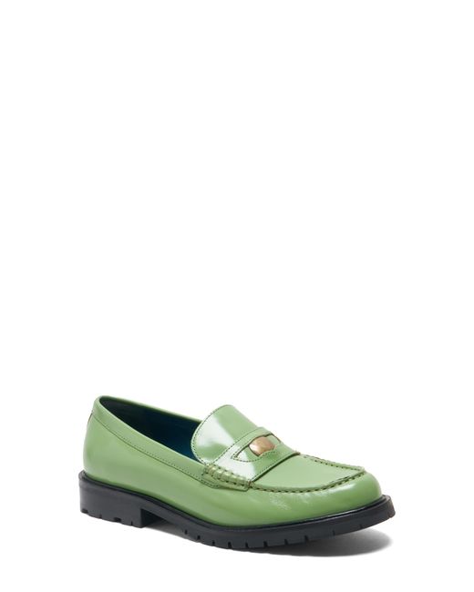 Free People Green Liv Penny Loafer