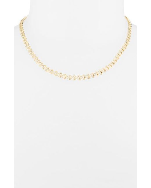 Nordstrom Rack White Interlock Link Chain Necklace