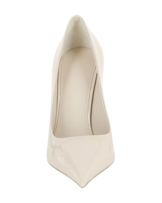 Ferragamo White Pointed Toe Pump