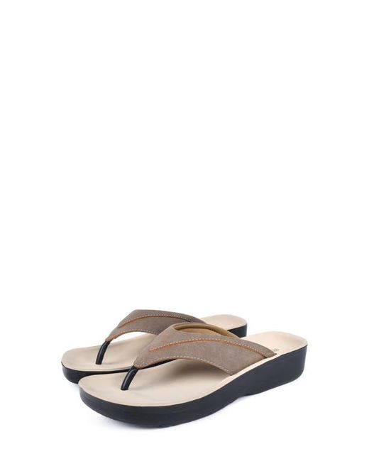 AEROTHOTIC Gray Tera Flip Flop