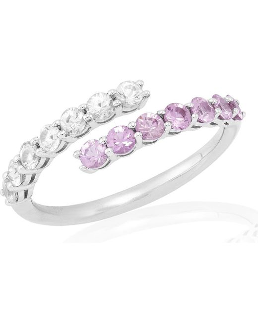 Frankie & Zoe Metallic 14K & Sapphire Bypass Ring