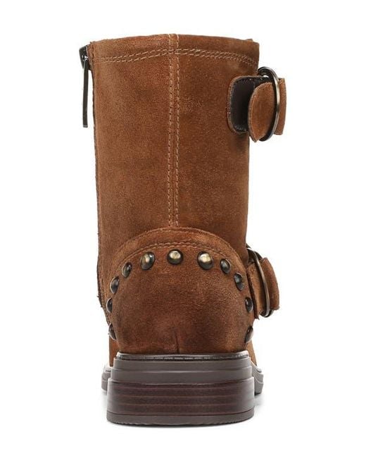 Naturalizer Brown Optimus Stud Moto Boot
