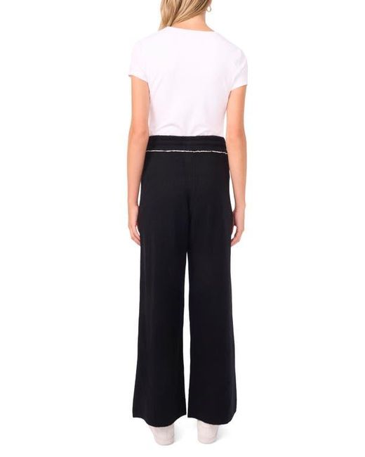 Vince Camuto Black Knit Drawstring Pants