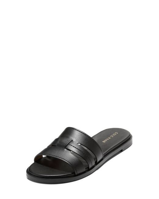 Cole Haan Black Flynn Slide Sandal