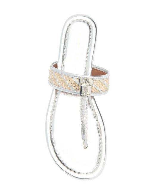 Kurt Geiger White T-Bar Sandal