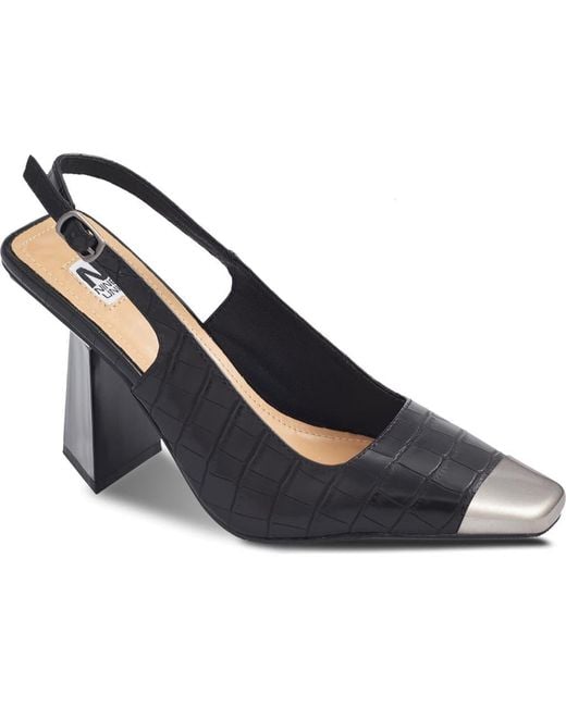Ninety Union Blue Jane Cap Toe Slingback Pump