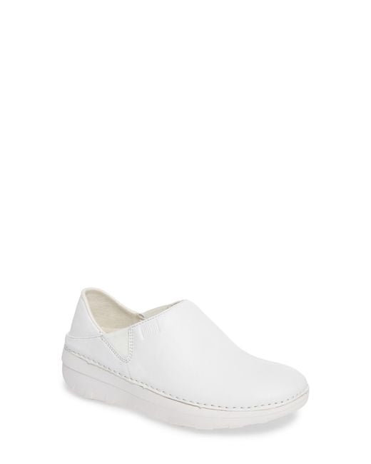 Fitflop Superloafer Flat in White Lyst