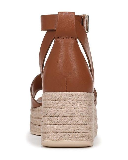 Franco Sarto Brown Tyla Platform Wedge Sandal