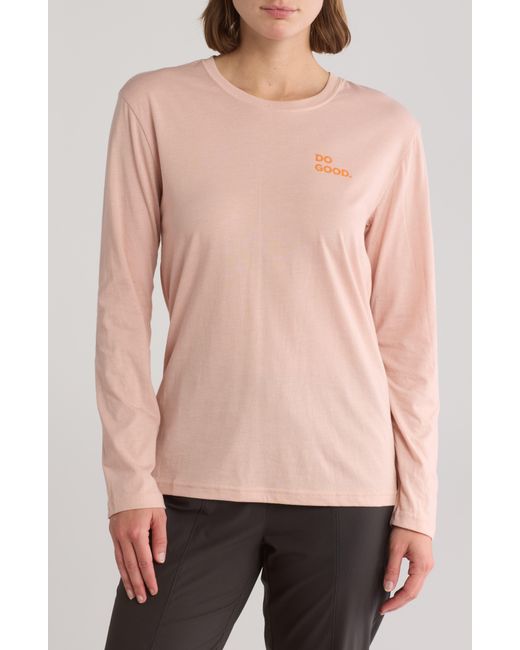 COTOPAXI Pink Do Good Organic Cotton Blend Long Sleeve T-shirt
