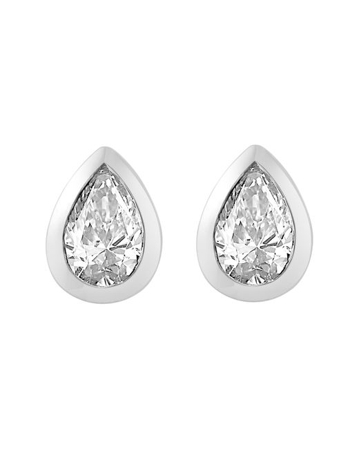Effy Metallic 14k White Gold Lab Grown Diamond Stud Earrings