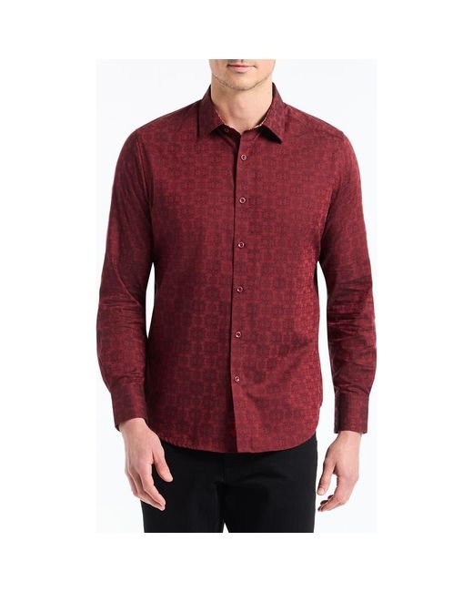 Robert Graham Red Stellman Long Sleeve Button-Up Shirt for men