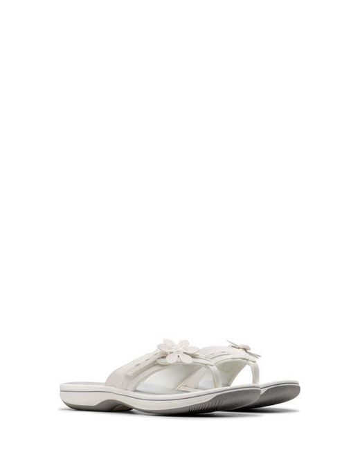 Clarks White Breeze Opal Sandal
