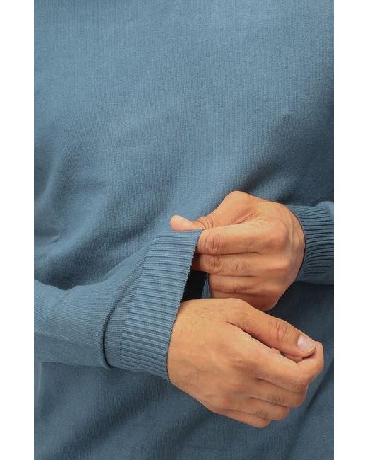 Xray Jeans Blue Mock Neck Knit Sweater for men