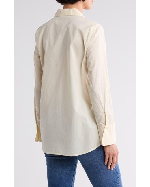 7 For All Mankind Natural Classic Button Front Shirt