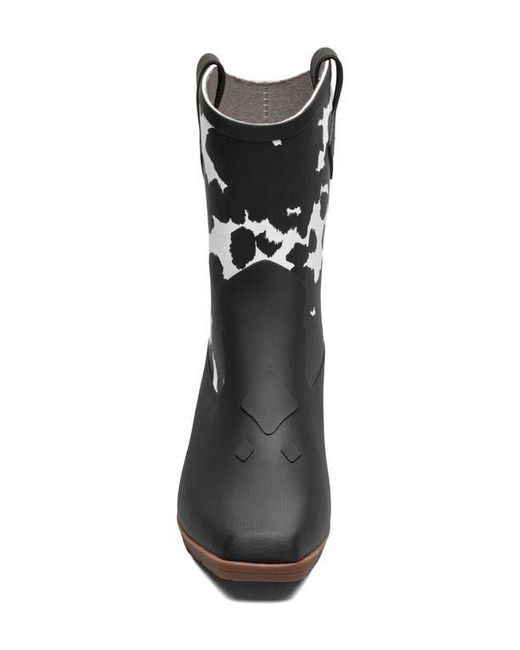 Bogs Black Jolene Mid Deco Waterproof Rain Boot