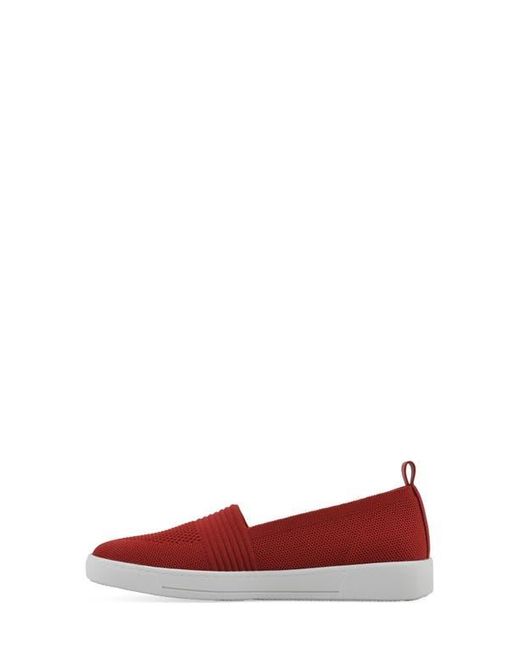 White Mountain Red Upright Woven Slip-On Sneaker