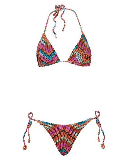 Maaji Tide Reversible Bikini Bottoms in Pink | Lyst