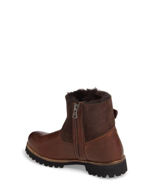 Blackstone Brown Ol06 Genuine Shearling Lined Bootie