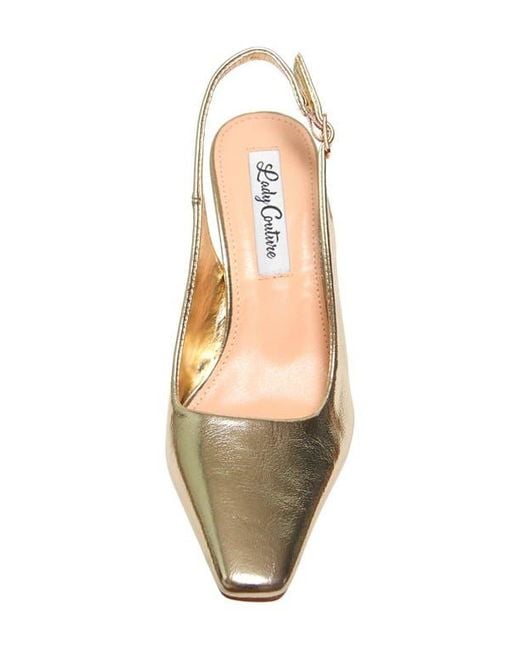 Lady Couture Metallic Mistic Slingback Pump