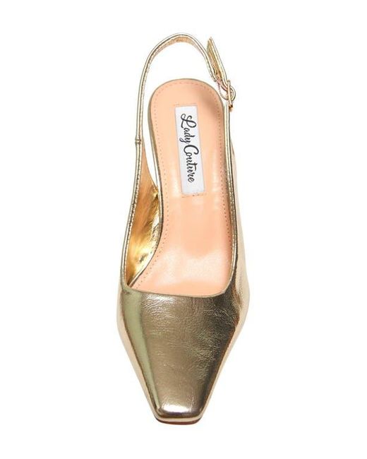 Lady Couture Metallic Mistic Slingback Pump